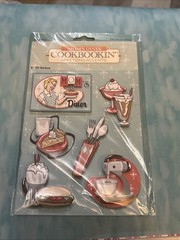 #830 Mom’s Diner RETRO 3D Scrapbook Stickers Cookbookin’ Appetizing Accents