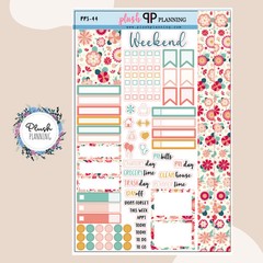 Spring Floral Planner Stickers Sampler, Floral, Flowers, Spring Pattern