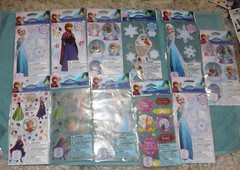 HUGE NEW LOT of 11 DISNEY FROZEN theme OLAF ELSA ANA scrapbooking stickers