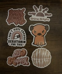 Lot of 15 Positive Affirmation Stickers Smile Happy Mental Health Matters