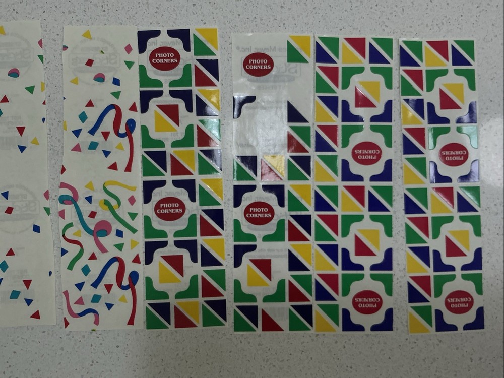 Frances Meyer St Series PHOTO CORNERS STICKERS & Confetti Multicolored