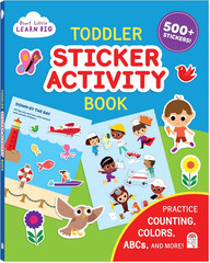 Toddler Activity Book Includes 500+ Stickers Learn ABCs Counting Colors for Kids