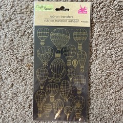 *Crafter’s square Rub On Transfers Hot Air Balloons