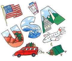 Frances Meyer USA United States Road Trip Scrapbook Stickers 4 Sheets