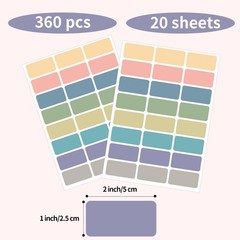 Removable Freezer Labels, 1×2 Inch Color Coding Removable Label for Food Cont…