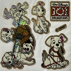 PRISMATIC 101 DALMATIANS Stickers(4pcs)Disney•Cartoon Character•Dog•Card Making•