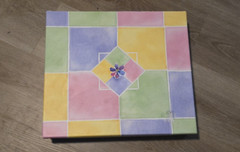 Kathy Davis WATERCOLORS Craft Scrapbook Photo Album Organizer Box Stickers NEW