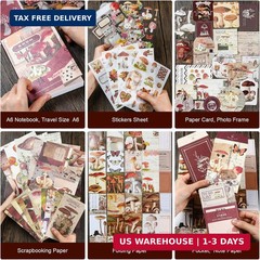 Scrapbook Supplies Kit, Vintage Junk journaling Supplies, Scrapbooking Kit with