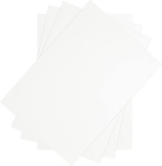 PINGEUI 50 Pack 8.5 X 11 Inches White Chipboard Sheets,40 Pt White Chipboard, Me