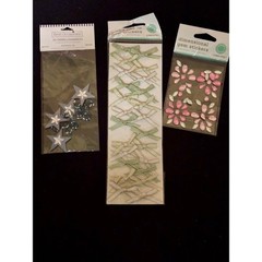 Scrapbooking Craft Mixed Lot Holtz Stewart Cardstock Magnetic Tiles Jewels