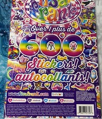 Lisa Frank Sticker Book 5 Sticker Sheets 600 Stickers Bendon Aged 3+ NEW 2019