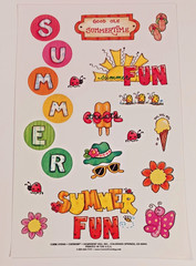 Summer Fun Stickers 3 pc set CURRENT USA ONC