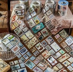 Single Sheet-Stamps- Flora/Fauna, Astronomy+ more! 10-12 per. Scrapbook, DIY