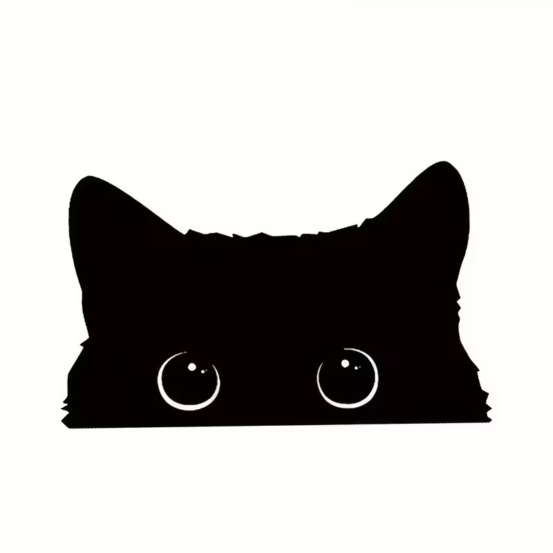 cat stickers for car, laptop, Water Bottles, 3+3/4 x 2+1/4 inch FREE SHIPPING