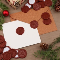 25Pcs Rosemary Style Wax Seal stickers Self Adhesive Envelope Seal Stickers