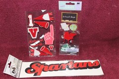 Assorted Sports/School Stickers and Die Cut