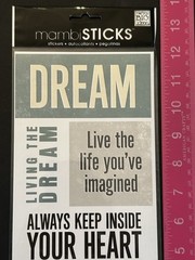 New Mambi Sticks DREAM Stickers LIVING THE DREAM WONDERFUL FAIRY TALE