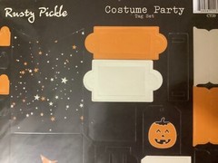 Rusty Pickle Halloween Costume Party sets 4 sheets Scrapbooking Tags Scary RARE
