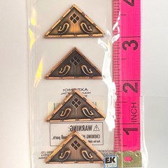 Sticko Architecture Stickers 95 pk Mini Stone Metal Embellishment Lot Dollhouse