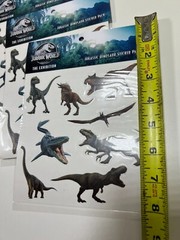JURASSIC WORLD JURASSIC PARK Realistic Dino Sticker 4 Pack buy more and save $$