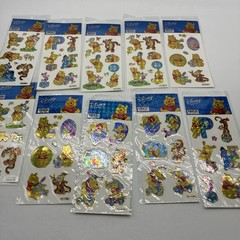 Disney Pooh Piglet Eyeore Stickers lot of 10 New