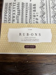 Close to my Heart Rub-ons LOVE LETTERS Z1098, HARD TO FIND, NEW