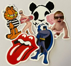 ENTERTAINMENT￼ ASSORTMENT Stickers(3pc)Super Hero’s•Zombie •Animals•Garfield• ￼