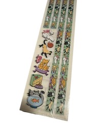 Hambly Studios Border Stickers Cats 2 Sheets Per Pack Vintage