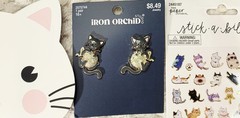 Cat Lover Gift Kittens HUGE NEW LOT Stickers Keychain Patches Notebook Charms