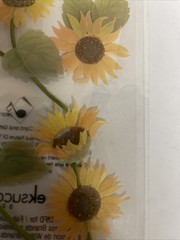 RARE Jolees Sunny Sunflowers Yellow 3D Scrapbook Stickers EK 2012 NEW