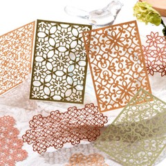 Vintage Flowers Butterfly Cutout Lace Scrapbook Paper Bullet Journaling Supplies