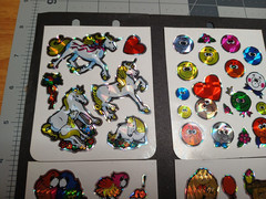 Vintage 1980s Prism Sparkle Unicorn Stickers BJ & More 100+ Lot of 12 Sheets NEW