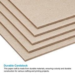 12×12 Chipboard Sheets – 10 Pack, 120PT Thick Bookbinding Supplies, Sturdy Cover