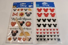 Disney Jolee’s Dimensional Stickers Epoxy Mickey Icon, Rub onsTransfers