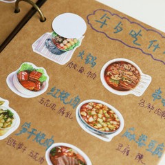 100pcs Delicious Food Dessert Fruits Stickers Bag Journal Diary Decorative DIY