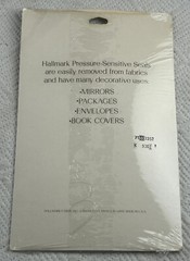 Vintage 1979 Hallmark Silver Foiled Stickers/Seals NOS Sealed (4 Sheets Per Pkg)