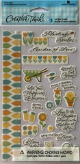 GARDEN OF LOVE Vellum Sticker(24pc)Creative Touch•Bloom•Flowers•Green Thumb•Grow