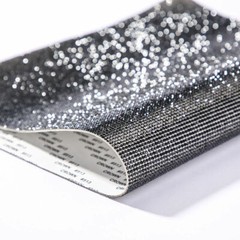 DIY White Glitter Crystal Rhinestone Sticker Sheet Self Adhesive Decal Decor Red