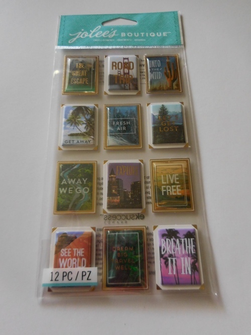 Crafts Stickers 3D Jolee’s Mini Travel Scenes Photo Posters Road Trip West Wind