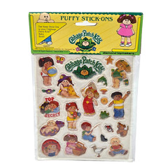 VINTAGE 1983 STICK-ONS CABBAGE PATCH KIDS PUFFY STICKERS NEW IN PACKAGE SEALED
