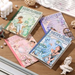 480 Feminine Washi Stickers: 4 Books of Transparent Pre-Cut Scrapbook Supplies