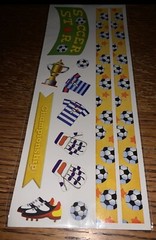 KeepSake Essentials Sports Lg Asst Soccer & Basketball Scrapbook Stickers 2 Pgs
