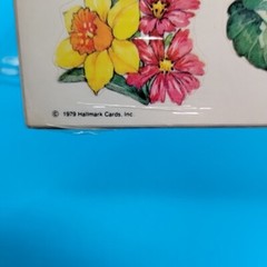Vtg Hallmark Stickers Colorful Flowers Floral 4 Sheets New In Package 1979