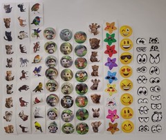 Sticker Pack Lot – Minions, Duck, Cat, Horse, Smiley, Text, Eyes, Misc & More