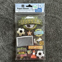 Lot Of Soccer Stickers for Scrapbooking & Paper Crafts – NEW-Variety of Brands
