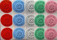 40 DONUT 2″ CUSTOM STICKERS Bakery Food Small Business LABELS SCRATCH RESISTANT