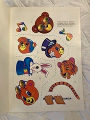 VTG 1993 Lisa, Frank, Sticker Fun Rainbow Hollywood Bear Golden Books 2239 Rare