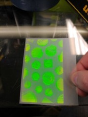 VTG Polaroid 3-D 90’s Hologram Sticker- SHELL Transparent 2 x 3.25″