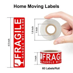 960 Count Home Moving Labels,16 Rolls Different Color Coding Moving Labels fo…