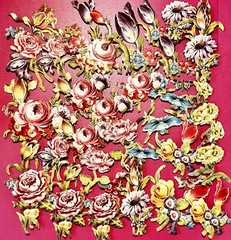 Anna Griffin Delicate Floral Engravings 30 3D Stickers +5 Recollection Tag/Minis